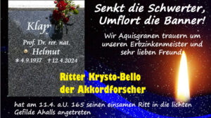 Mehr über den Artikel erfahren Trauer um Ritter Krysto-Bello